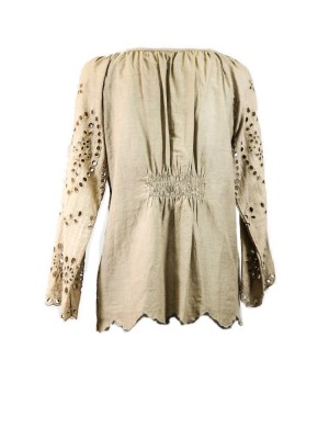 Camiseta troquelada camel 2