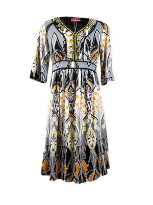 vestido mujer, vestido estampado, vestido art déco, moda boho, ropa original, vestido elegante, Núria Aymerich 2