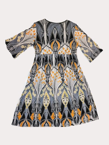 Vestido gris amarillo Vestido gris amarillo