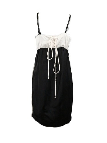 Vestido blanco/negro