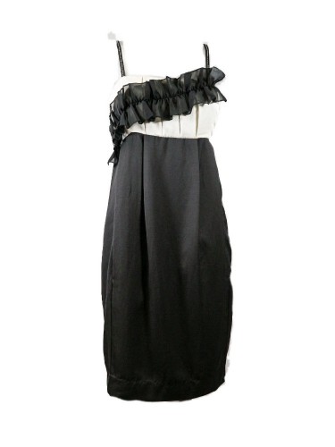 Vestido Bicolor Corte Imperio – Elegancia Atemporal