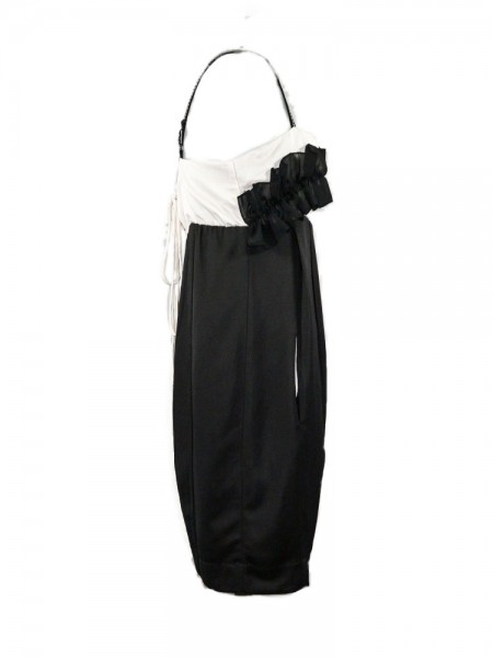 Vestido blanco/negro