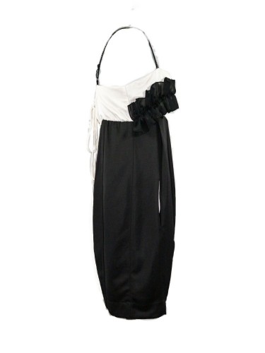 Vestido blanco/negro