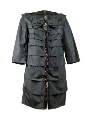 Chaqueta volantes lazo black