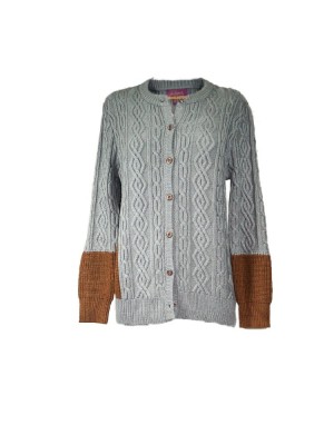 CARDIGAN BCREEK GRIS B/MARRON