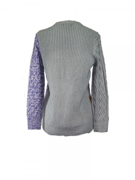 JERSEY ASPEN GRIS B/MARRON