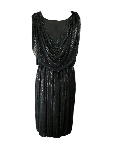 Vestido lentejuelas negro