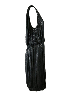 Vestido lentejuelas negro 2