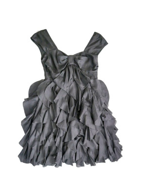 VESTIDO PETALOS NEGRO