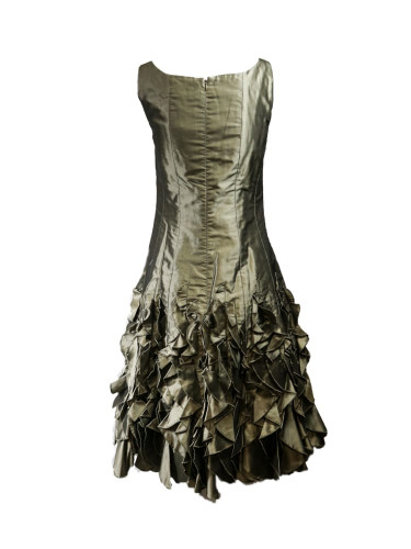 Vestido _Satén_Kaki_tra Vestido _Satén_Kaki_tra