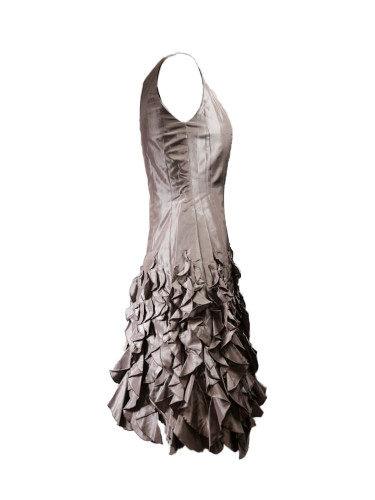 Vestido _Satén_Visón_lat Vestido _Satén_Visón_lat