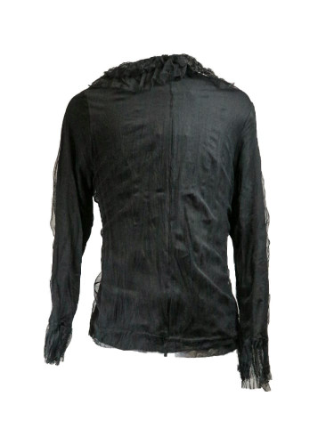 Chaqueta tul cenefas en color negro Chaqueta tul cenefas en color negro