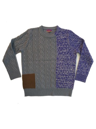JERSEY ASPEN GRIS B/MARRON