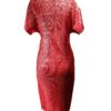 Vestido Midi Rojo Plisado – Brilla con Elegancia