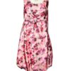 Vestido de organza estampado petalos rosa con lazo Vestido de organza estampado petalos rosa con lazo