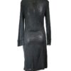 Vestido punto negro manga larga Vestido punto negro manga larga
