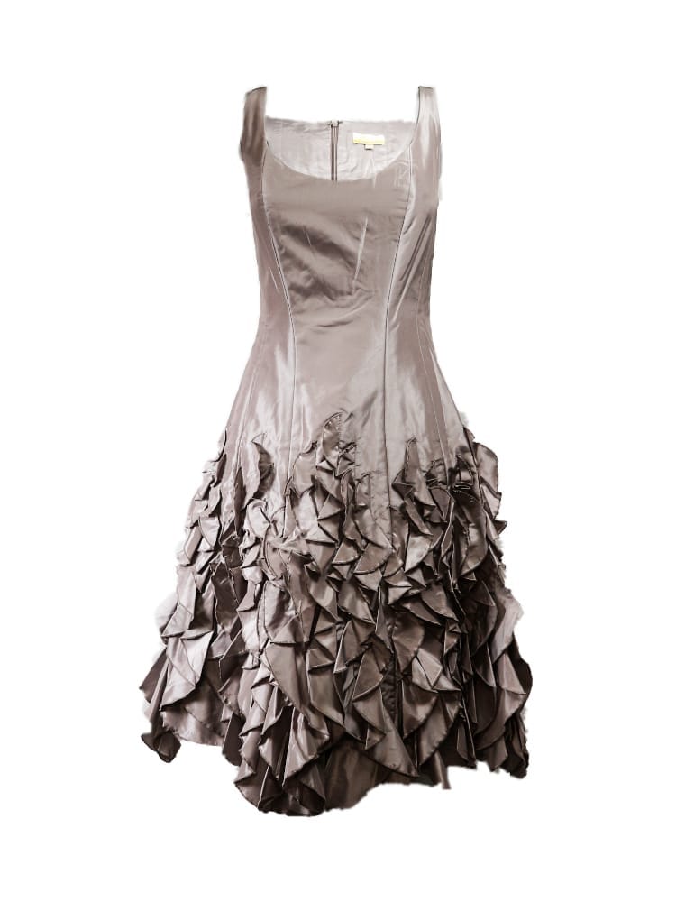 Vestido _Satén_Visón_del Vestido _Satén_Visón_del