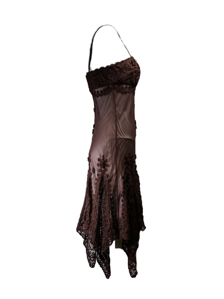 Vestido marrón