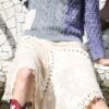 Falda beige