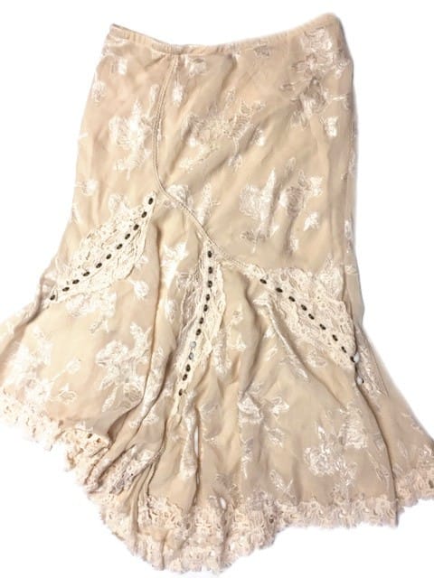 Falda beige
