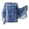 BLUSA PETALOS AZUL
