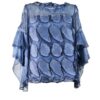 BLUSA PETALOS AZUL