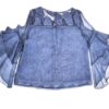 BLUSA PETALOS AZUL