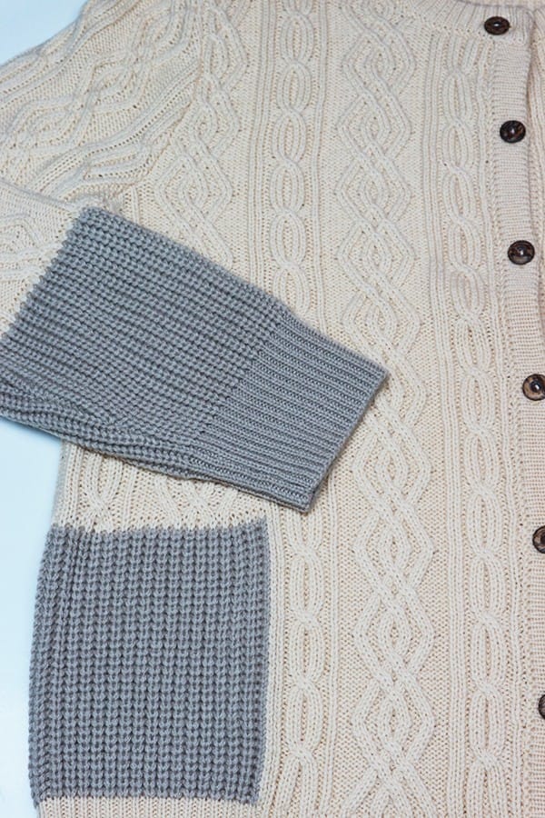 CARDIGAN BCREEK BEIGE B/GRIS
