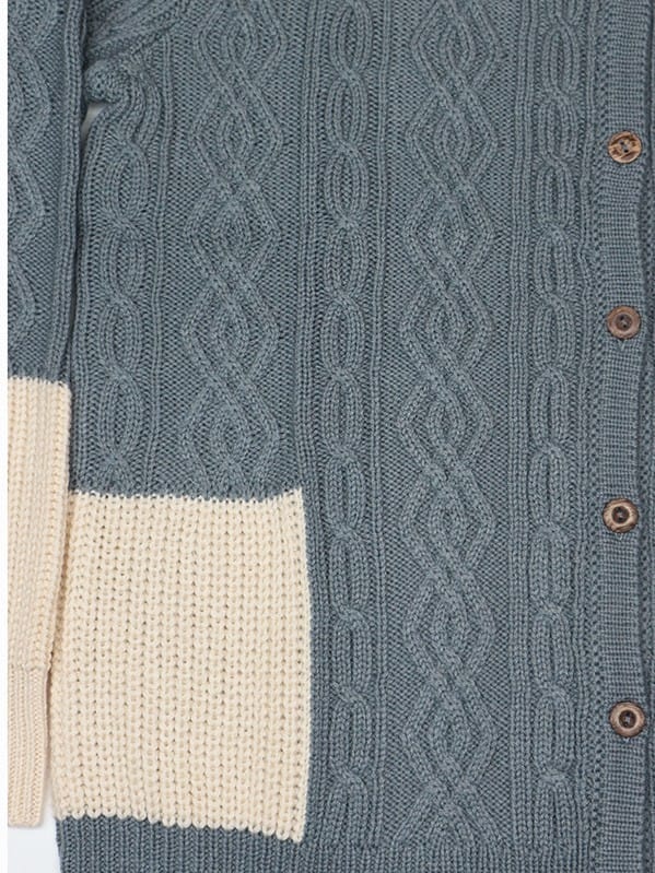 CARDIGAN BCREEK GRIS B/BEIGE CARDIGAN BCREEK GRIS B/BEIGE