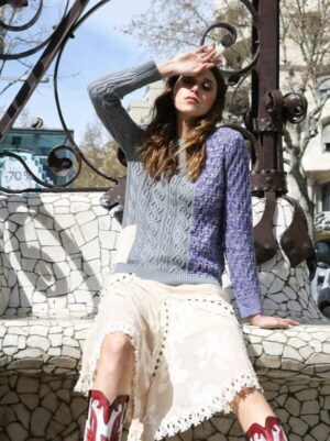 JERSEY ASPEN GRIS B/BEIGE