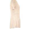 CAMISETA BEIGE MANGA CORTA PLISADA - NURIA AYMERICH