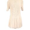 CAMISETA BEIGE MANGA CORTA PLISADA - NURIA AYMERICH