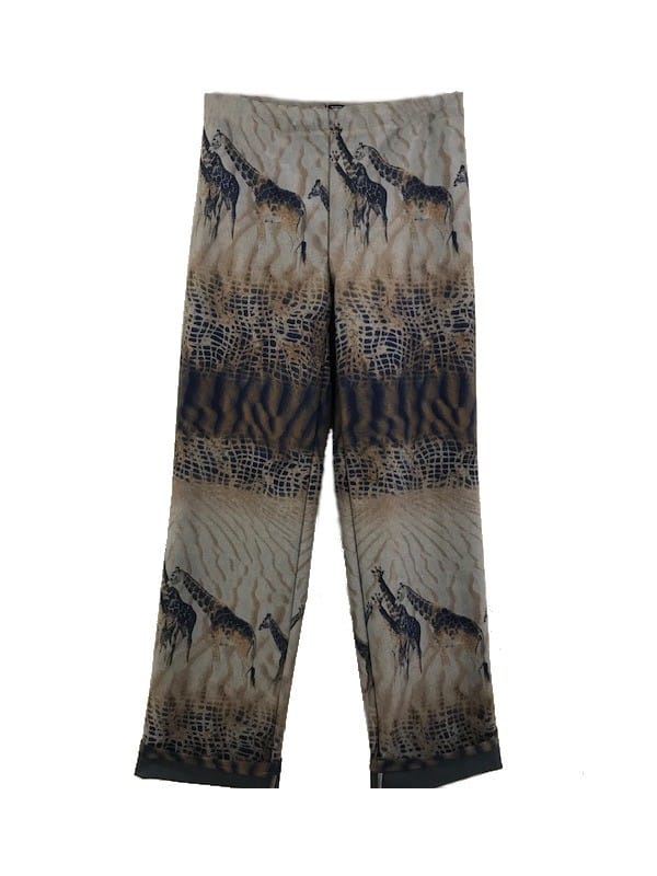 PANTALON HIGH WAIST JIRAFA BLUE