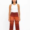 Pantalón pirata estampado jirafas rojo tierra – Núria Aymerich Pantalón pirata estampado jirafas rojo tierra – Núria Aymerich