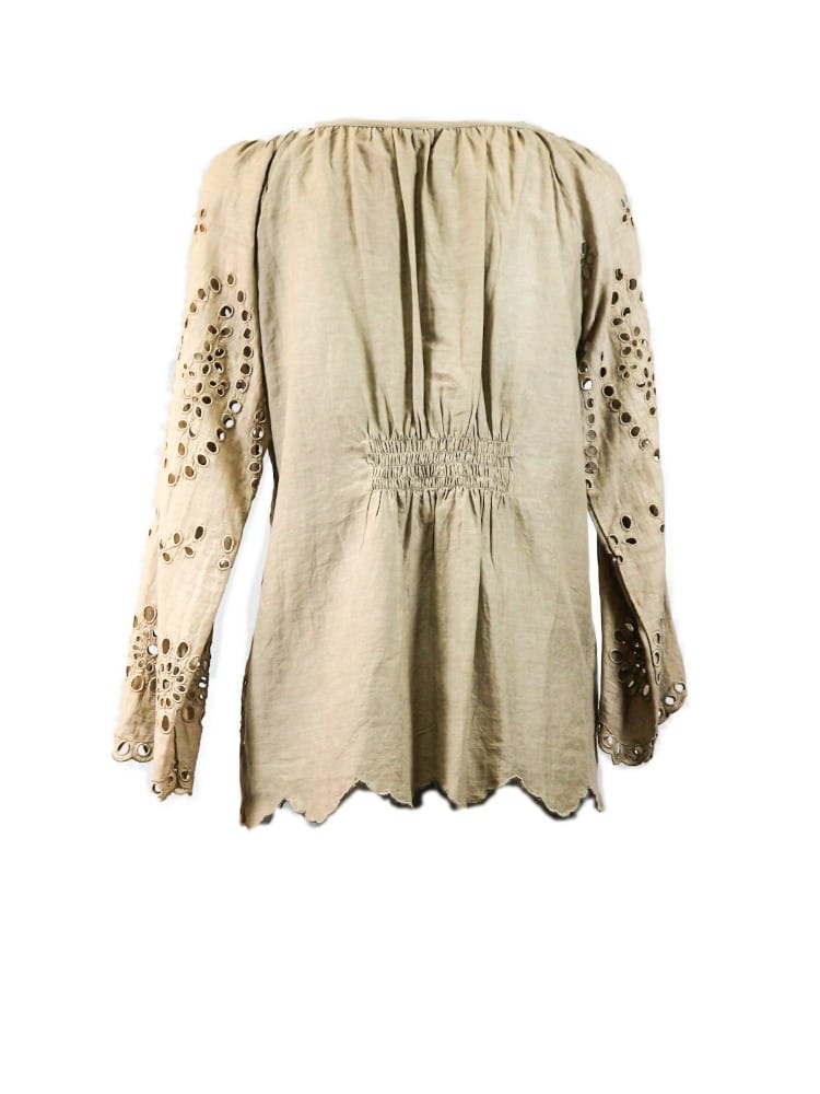 Camiseta troquelada camel