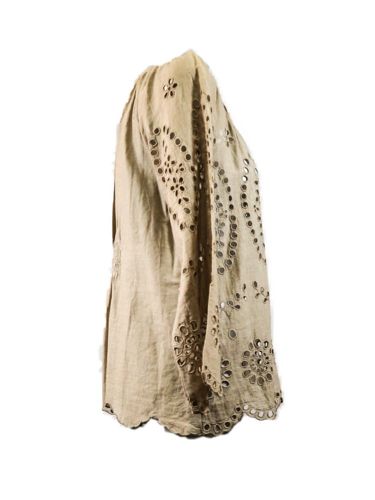 Camiseta troquelada camel