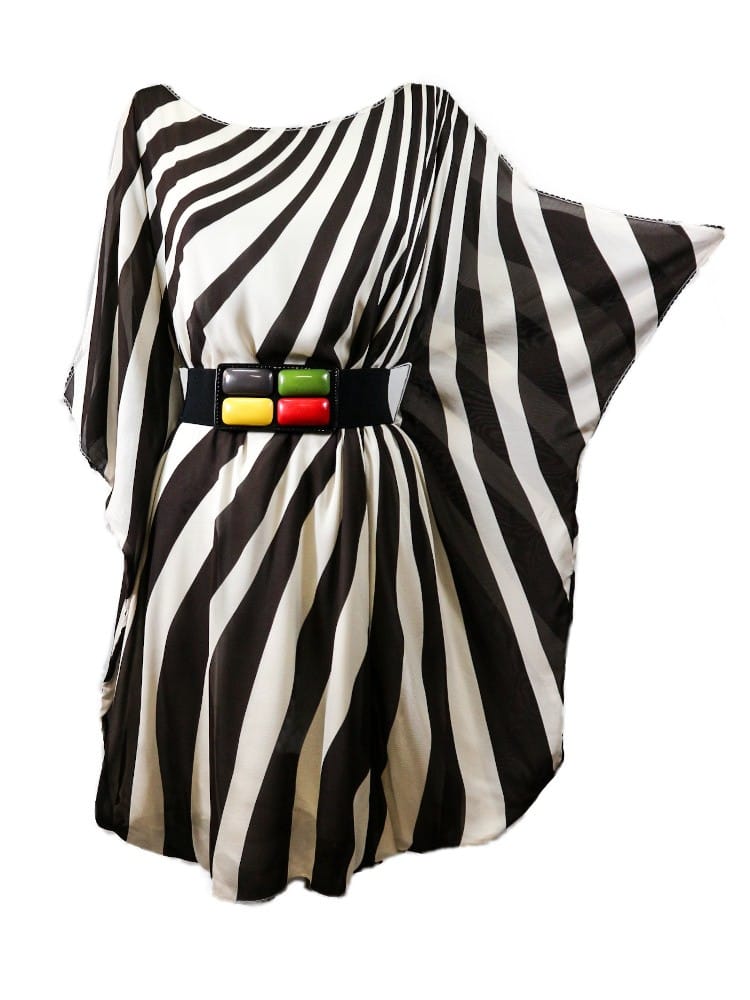 Vestido stripes blanco negro Vestido stripes blanco negro