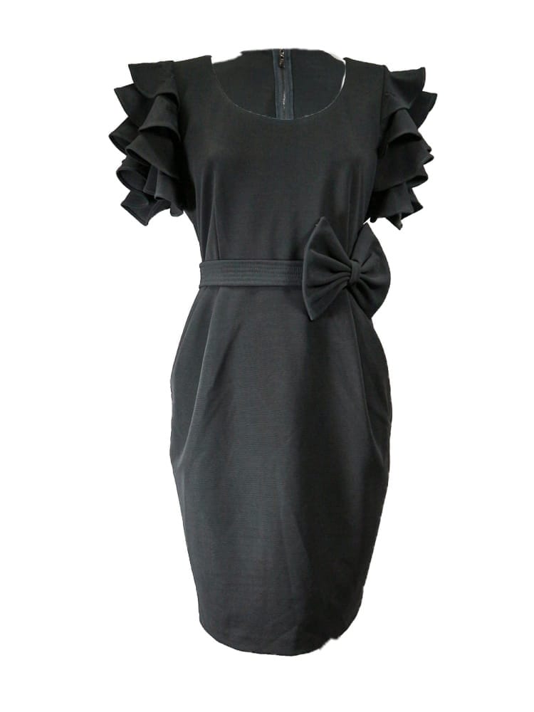 Vestido lazo gris Vestido lazo gris