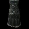 Vestido largo embroidery Negro champagne Vestido largo embroidery Negro champagne
