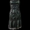 Vestido largo embroidery Negro champagne Vestido largo embroidery Negro champagne