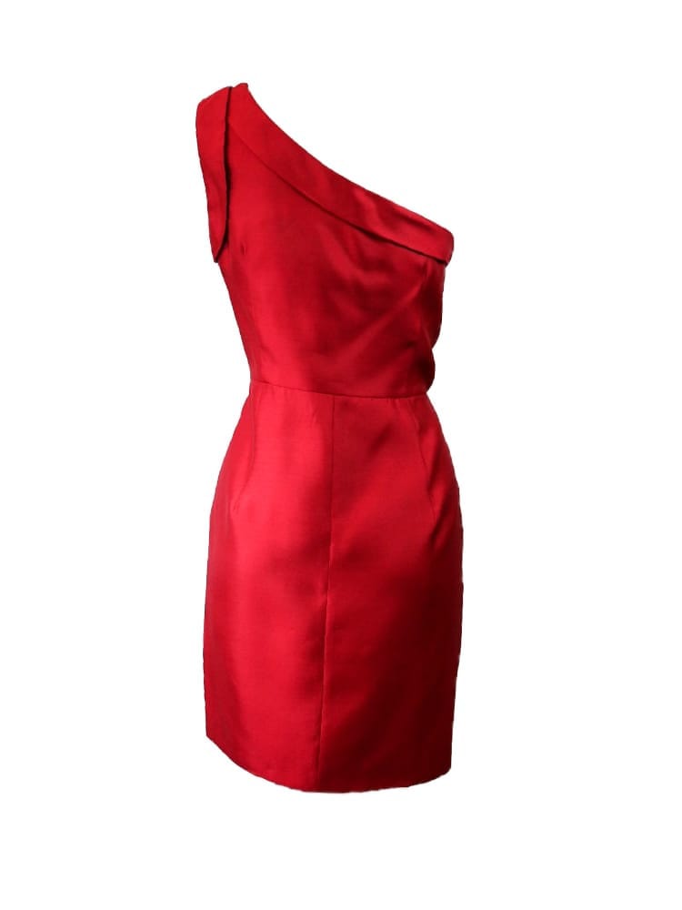 Vestido rojo trasero Vestido rojo trasero