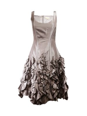 Vestido _Satén_Visón_del