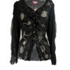Chaqueta tul cenefas en color negro